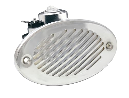 Marine Horn with Stainless Steel Grill - Standard, 125 dB Boat Horn