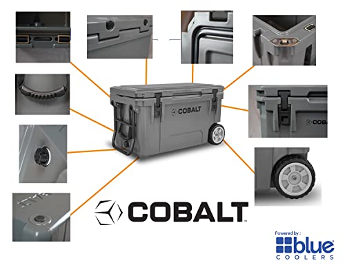 Cobalt 55 Quart White Roto Molded Cooler with Accessory Kit