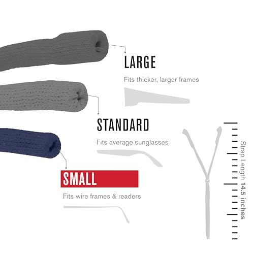 Unisex Cotton Eyewear Retainer Small Royal for Sunglasses & Glasses - Adjustable Fit - Made in USA