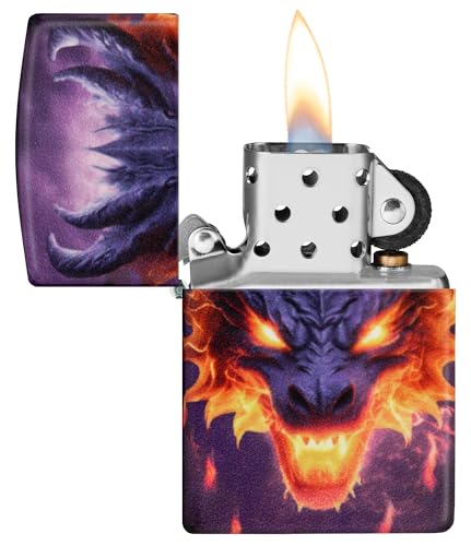 Glow in The Dark Zippo Lighter - Green Glowing Dragon Variant