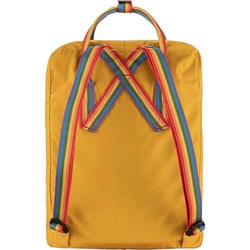 Fjällräven Kanken Rainbow 16L Backpack, Ochre/Rainbow Pattern, One Size