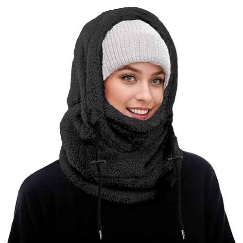 Balaclava Winter Men's and Women's Ski Masks - Outdoor Windproof Warm Hat, Ideal Winter Mask and Hooded Scarf