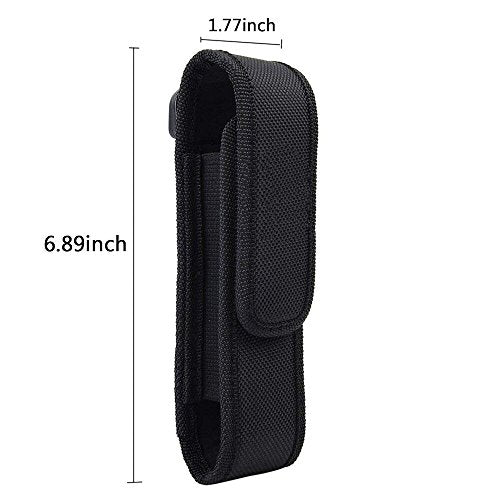 2 Pack Tactical Flashlight Holsters Belt Pouch Carry Case for 5-7 Inch Flashlights