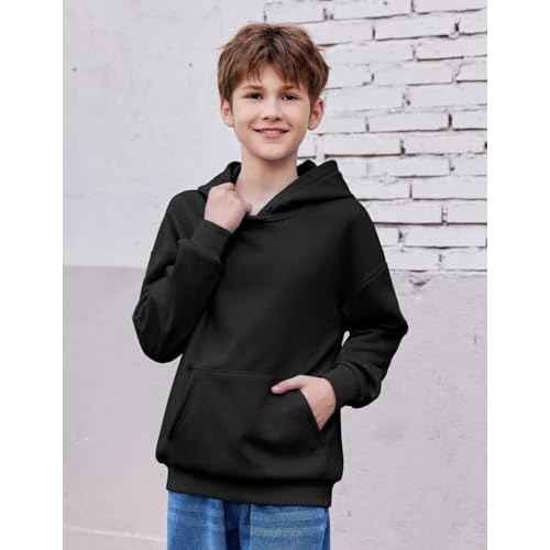 Arshiner Boys Hooded Sweatshirt Fleece Pullover Long Sleeve Warm Hoodies with Pocket for Kids 5-14 Years