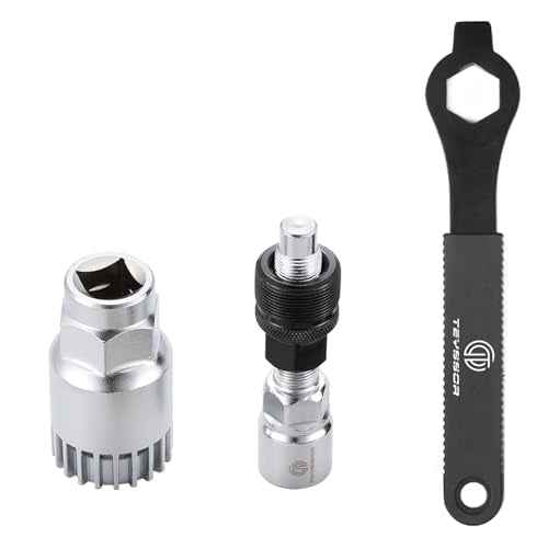 Teyssor Bike Crank Extractor and Bottom Bracket Remover with Spanner Wrench Bicycle Cycling Repair Tool Kit