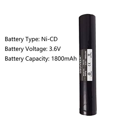 Rechargeable 3.6V 1800mAh Ni-CD Battery Pack for Streamlight & Pelican Flashlights - 1 Pack