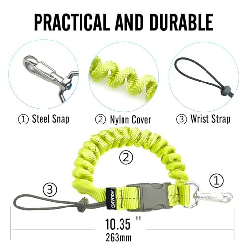 nitescuba Scuba Diving Spring Clip Lanyard Anti-Lost Lanyard with Quick Release Buckle for Outdoor Sports
