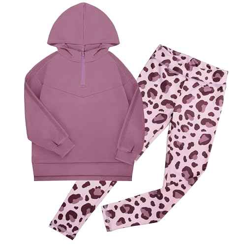 GRACE KARIN Girls Hoodie + Leggings Set Teen Long Sleeve Fashion Sweatshirts Sweatpant Fall Outfit Winter Clothing 6-14