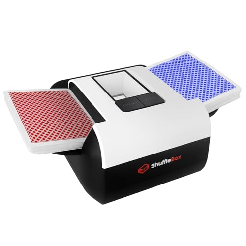 Automatic Card Shuffler with 2000mAh Rechargeable Battery - 1 or 2 Decks - Sfb-s1