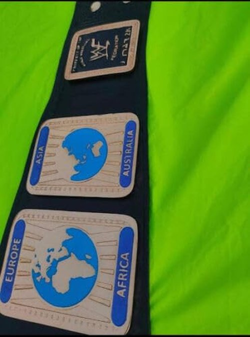 WWF Intercontinental Championship Belt, WWF Intercontinental World Heavyweight Wrestling Replica Title Belt Adult size 2mm