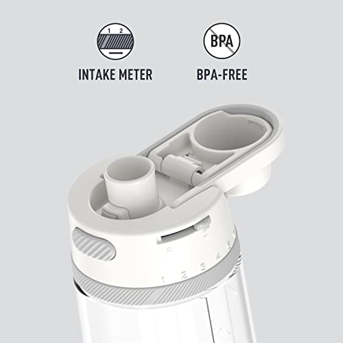 24 Ounce Hydration Bottle with Leak-Proof Spout - Sleet White - Thermos Alta Series