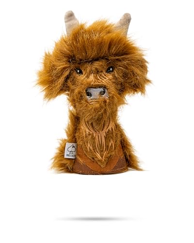 Golf Club Head Cover - Highland Cow Leather Style - Tour Quality, Handcrafted