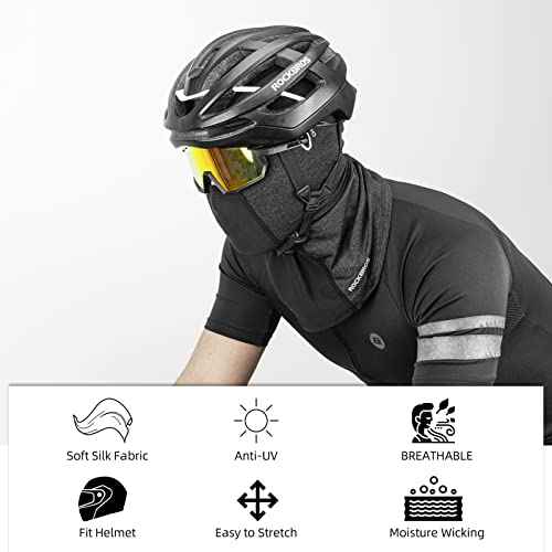 ROCKBROS Summer Balaclava Face Mask Cooling Neck Gaiter Breathable Face Covering Motorcycle Cycling for Men Women