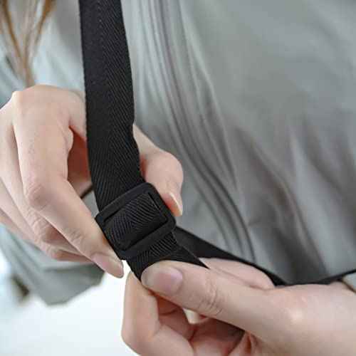 2PCS Water Bottle Carrier Bag - Convenient Holder with Strap and Pocket for Hiking, Walking, and Travel (Black, L)