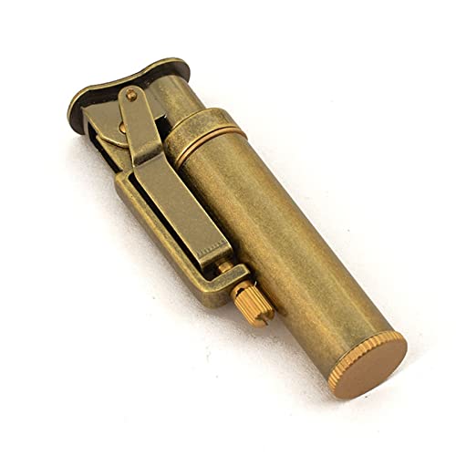 Kerosene Trench Lighter Vintage Metal Portable Refillable Lighter Bronze