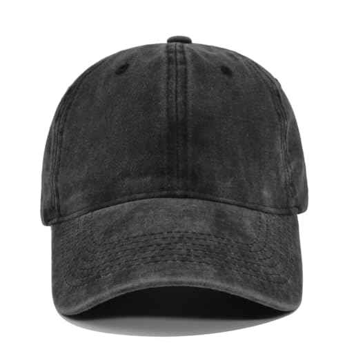 Unisex Vintage Washed Cotton Baseball Cap Distressed Adjustable Classic Low Profile Dad Hat