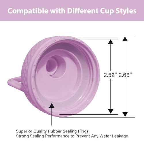 SENDESTAR Spout Lid for Hydroflask Wide Mouth Water Bottle Fits 18 oz 20 oz 32 oz 40 oz 73 oz,Chug Cap Flexible Handle Compatible, Takeya, Simple Modern, Wide Mouth Water Bottle