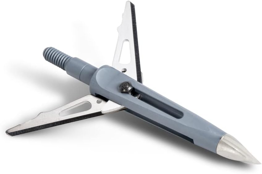 New Archery Products Killzone 2 Blade Rear-Deploying Bow Hunting Mechanical Broadheads with 2" Cutting Diameter & Spring-Clip Design - 3 Pack