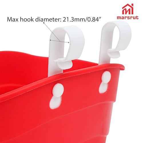 Tricycle Basket, Kids Bike Bag for Girls Boys Toddler, Front Handlebar Scooter Balance Bicycle Trike Small Saddlebag with Screw-Free Hanging Hooks, Plastic Detchable Storage Container Accessories, Red