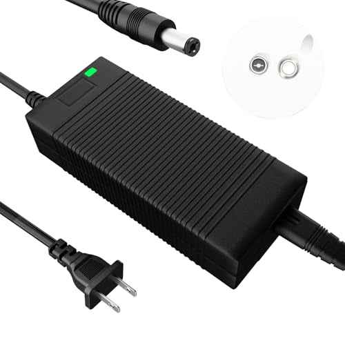 EVAPLUS UL Certified 54.6V Electric Bike Power Adapter, Fast Electric Scooter Charger for 48V Lithium Battery, DC Connector 5.5mm * 2.5mm/2.1mm