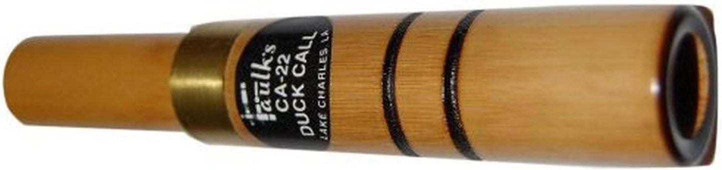 Faulk's Game Calls Special Bamboo Cane Duck Call CA-22, Brown