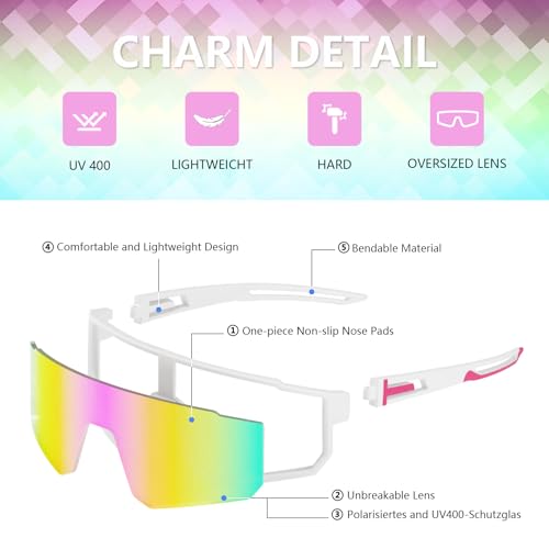 IKTOD 3 Pack Polarized Running Sunglasses for Women Mens Sunglasses UV Protection for Cycling Baseball Fishing