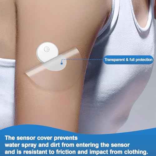 Sensor Covers for Libre 3,Waterproof-40 Pack Freestyle Libre 3 Plus Covers,Transparent & Long-Lasting CGM Overpatch Tape,Easy to Apply and Remove & Lasting to 14 Days-Without Hole