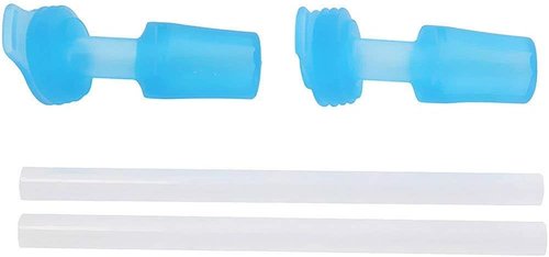 CamelBak eddy Kids Bottle Accessory 2 Bite Valves/2 Straws, Ice Blue - Replacement eddy Kids Bottles