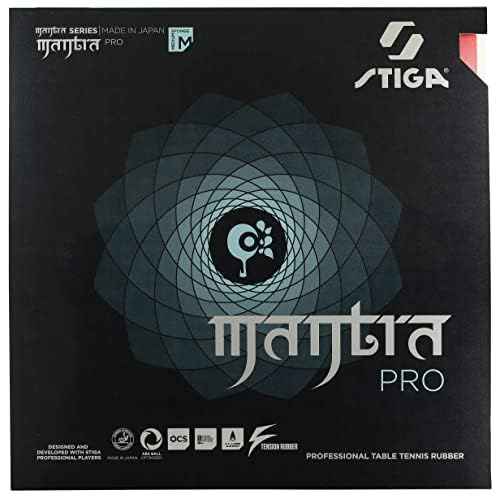Stiga Mantra Pro Table Tennis Rubber | Professional Table Tennis Sheet for Maximum Full Stroke Control & Speed - Made in Japan
