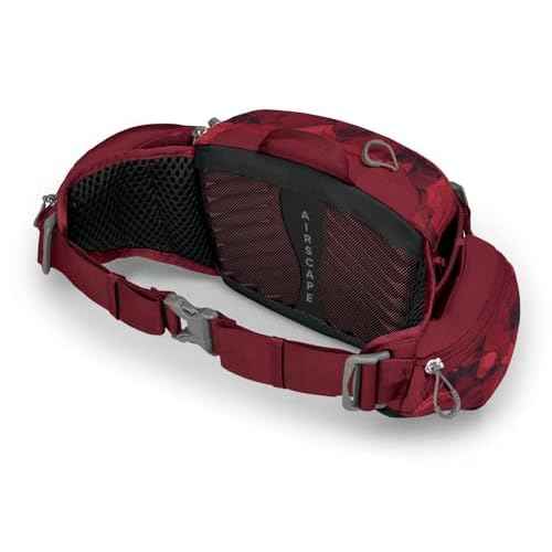 Osprey Savu 5L Unisex Lumbar Biking Hydration Pack, Claret Red