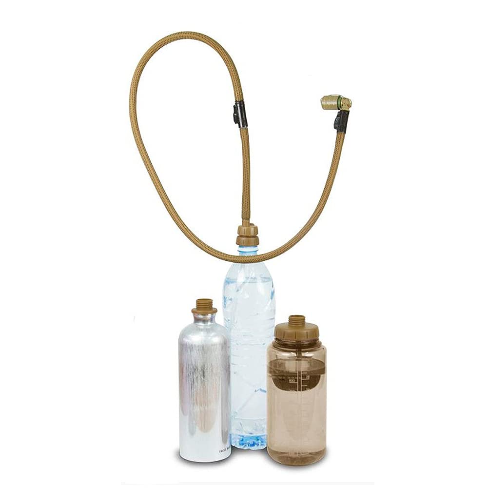 SNEP Convertube Water Bottle Adapter Kit - Tactical Plastic, Coyote Color
