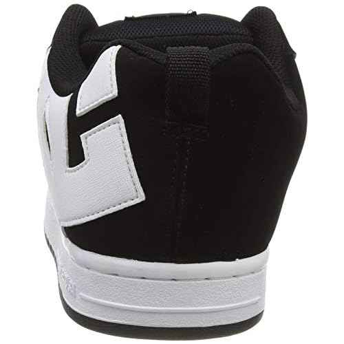 DC Men's Court Graffik Skateboarding Shoe, Black, 9 D US