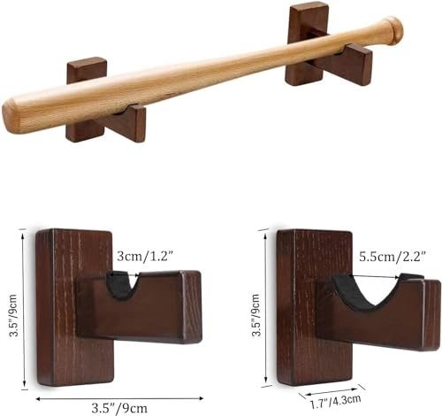 WLSANX Wooden Lightsaber Rack Wall Mount Brown Display Stand
