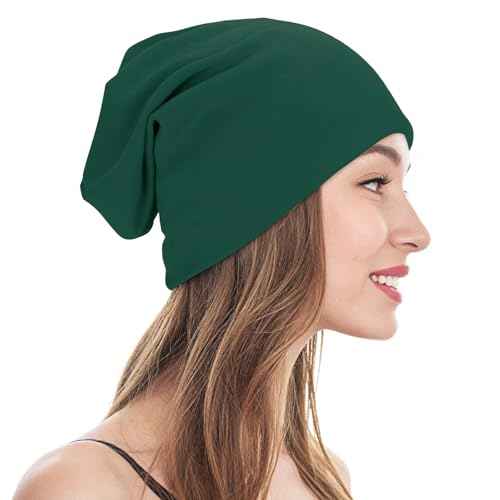 Unisex Slouchy Beanie Cotton Lightweight Beanie Hat Skull Cap Night Sleep Hat Hip-Hop Hat