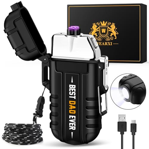 Rechargeable Electric Arc Lighter for Men and Dad - Waterproof Windproof USB