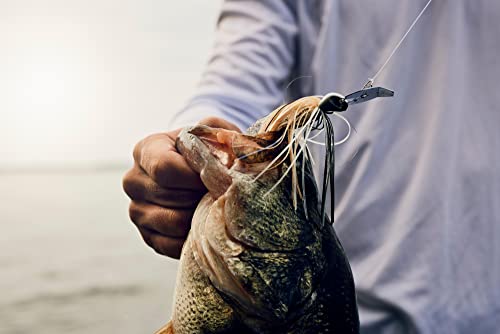 Bass Fishing Jig and Soft Plastic Bait Kit - Green Pumpkin 1/2 oz