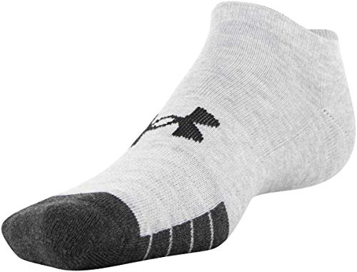 Under Armour Performance Tech No Show Socks - Multipairs, Steel 6-Pairs Large