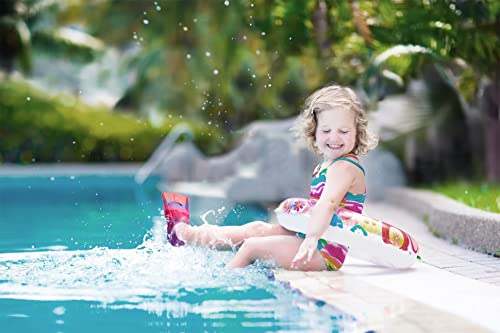Kids Short Swim Fins for Lap Training - Rainbow-B / M US 4-5.5 / Women 5-7
