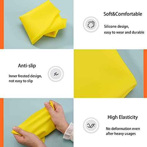 Doovid Kids Swim Caps Waterproof Swimming Cap Toddler Boys Girls Bathing Caps Long and Short Hair Silicone Swim Cap