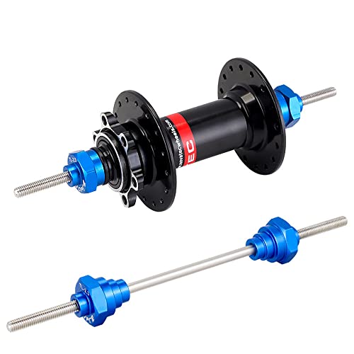 Bike Wheel Truing Stand Adapter for 12/15/20mm Thru Axle - Blue