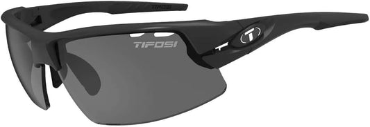 Tifosi Crit Sunglasses, Matte Black with Smoke/AC Red/Clear lenses