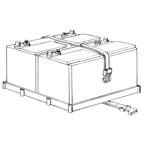 Dual Battery Holder Tray for Boating Marine Batteries - Secure & Compact