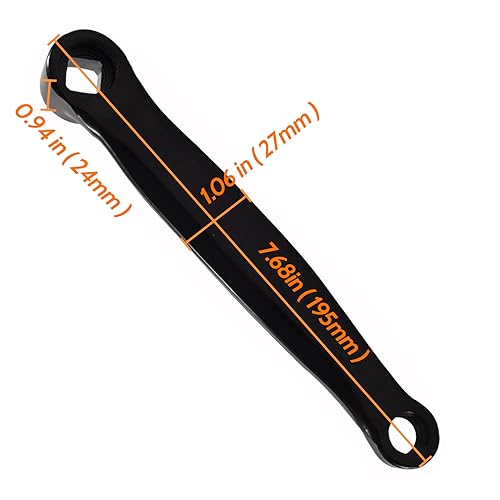 170mm Bicycle Crank Arm Steel Alloy Left Side for MTB BMX Cruiser & Folding Bikes