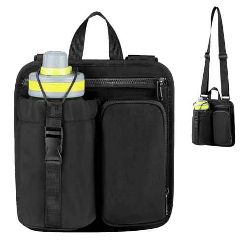 FOREGOER Water Bottle Holder with Adjustable Shoulder & Handheld Strap Phone Pocket for Cup 16-40oz,Large Capacity Crossbody Carrier Bag for Commuting, Sports, Travel