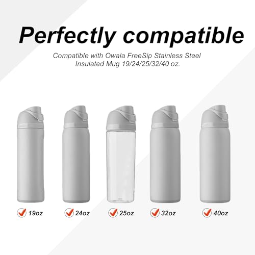 6 Pack Replacement Silicone Stopper for Owala FreeSip Water Bottles