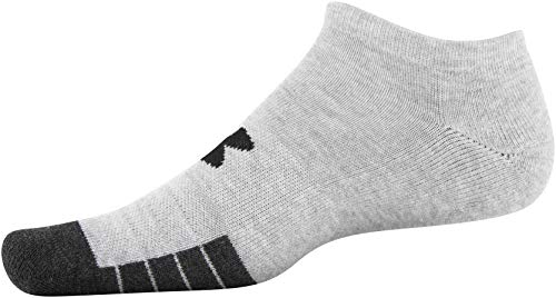 Under Armour Performance Tech No Show Socks - Multipairs, Steel 6-Pairs Large