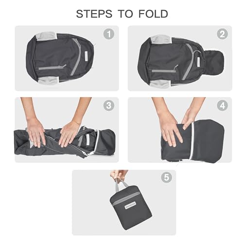 35L Foldable Waterproof Backpack For Outdoor Sports Travel Inside Wet Clothes Compartment Packable For Multiple