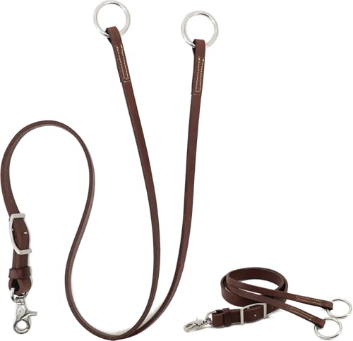 Western Leather Horse Training Fork with Girth Attachment 1x28 Inches
