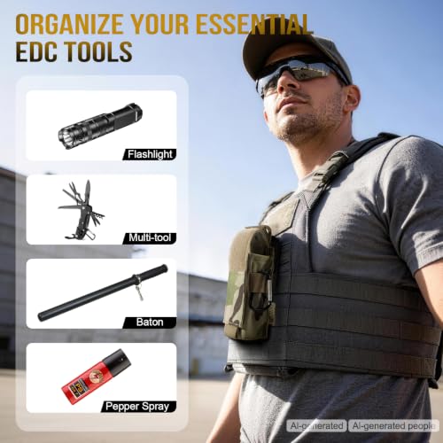 OneTigris Camocolor Tactical Flashlight Holster Molle Nylon Belt Holder