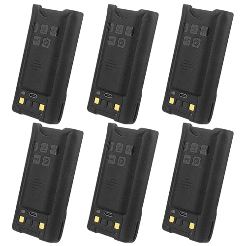 BAOFENG UV-9R Pro Battery,4800mAh USB-C Charge Replacement Radio BL-9 Battery for UV9R Pro Plus UV-9G BF-T57 GMRS-9R UV-XR (6 Pack)